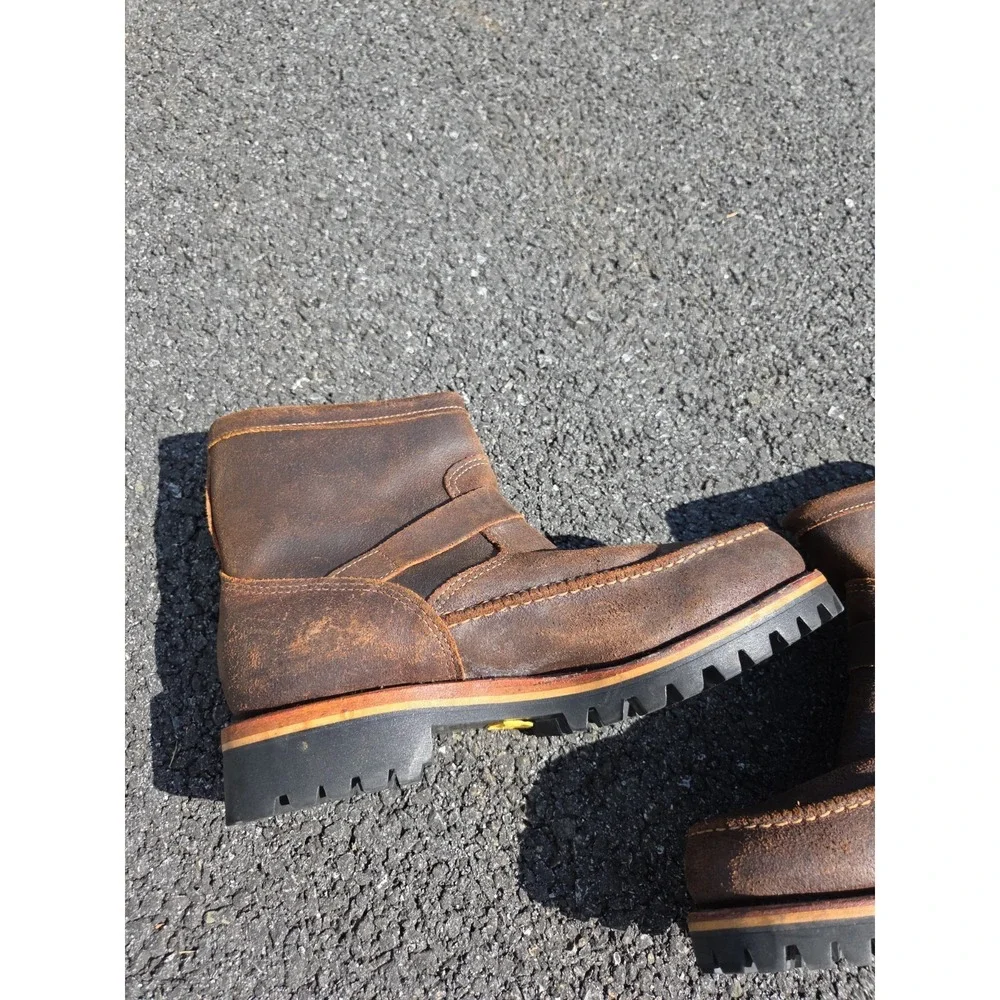 Vintage Chippewa Engineer Boots Mens 8.5EE Leather‎ Buckle